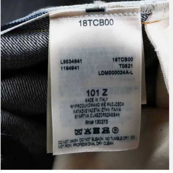 Lee 101Z W30 L34 Men's Jeans 13 3/4oz Japanese Selvedge Made in Italy Sanforized - Picture 10 of 16